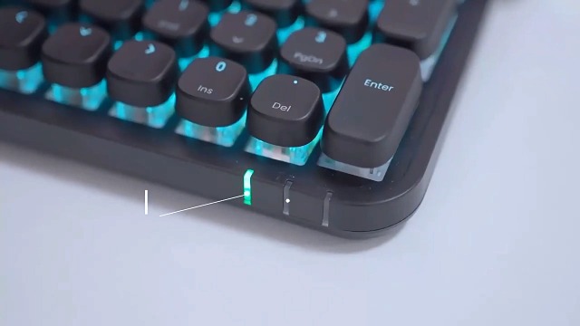 Amazon | RISEN ワイヤレス Bluetoothメカニカルキーボード レトロ