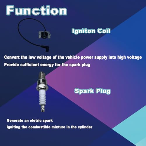 Ignition Coil for Cummins Onan RV Generator with 21" 573mm Wire Replace Part No. 166-0859-02 A058T425 with Spark Plug by QINLANAP - Image 6