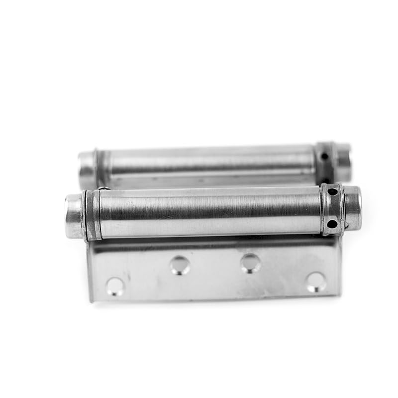 Bisagras de resorte de doble acción de 3 a 5 pulgadas for puerta, de acero inoxidable, for muebles de cafetería y estilo occidental. Bisagra plegable(4 pulgadas)
