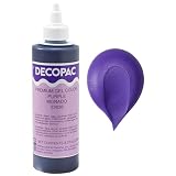 Picture of DecoPac Premium Gel Food Coloring | Purple Food Coloring For Baking | 8oz | Color Buttercream, Fondant, Frosting & Piping Gel, Food Safe, Highly Concentrated Gel, 8 oz - Purple