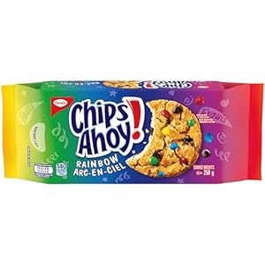 Christie Chips Ahoy Rainbow Chocolate Chip Cookies, 258g/9.1oz (Imported from Canada)