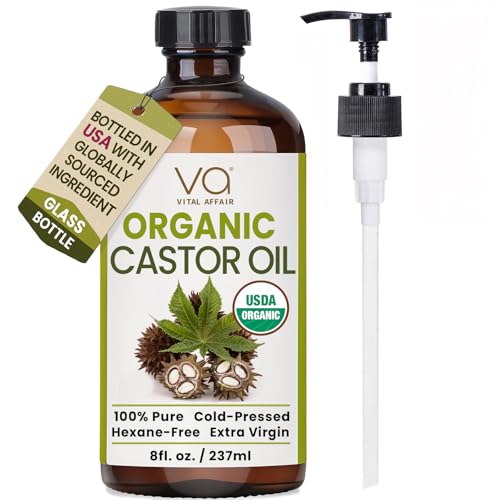 VITAL AFFAIR Organic Cold-Pressed Castor Oil 8 fl oz