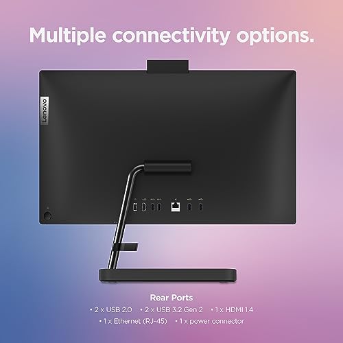 Image of Lenovo IdeaCentre AIO 3i - All in One Desktop - PC Computer - Mouse & Keyboard Included - 21.5 inch FHD Display - Windows 11-8GB Memory - 256GB Storage - Intel Core i3-1215U