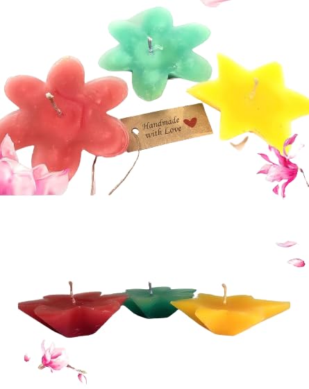 Manasis Handmade Authentic Candles Small Different Shaped Fancy candle's
