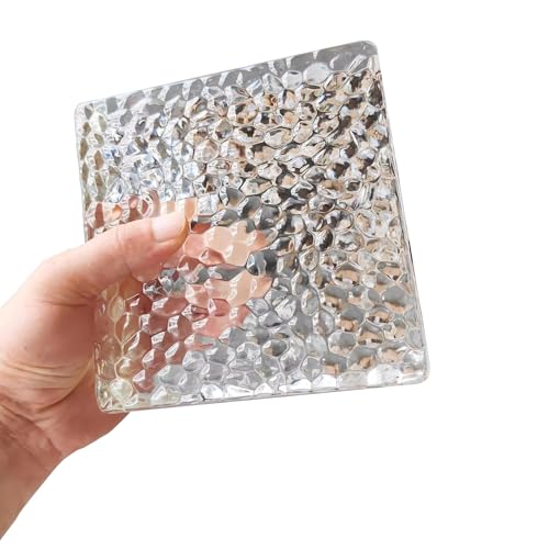 Bloques de Vidrio Cuadrados de ladrillo de Cristal, Resistentes al Desgaste, para Pared divisoria Decorativa de Oficina, para baño y Dormitorio (Estilo 4)