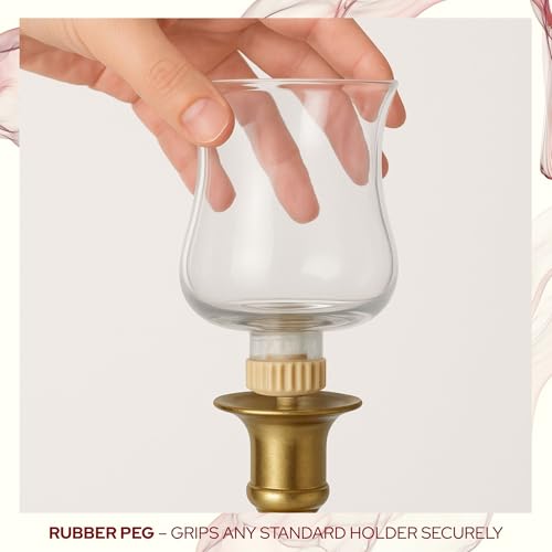 Biedermann & Sons Votive Rubber Gaskets for Peg Candle Holders, Tan - Image 4