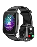 RUIMEN Smart Watch Answer/Make Calls Fitness Watch with Spare Strap Reloj Inteligente 1.7”Full Touch
