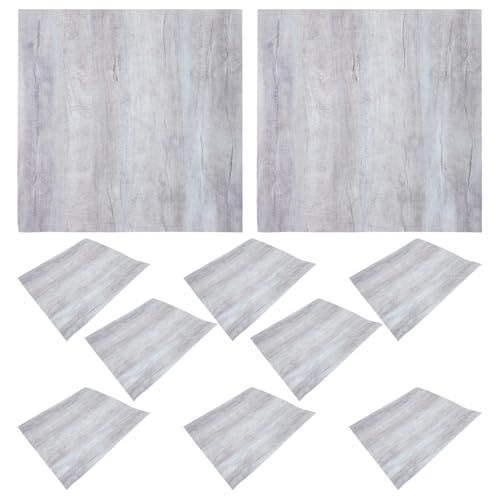 Anneome Azulejos Adhesivos de Pared Vetas de Madera 30x30 Cm 10 Piezas, Autoadhesivos de Pvc Impermeables para Cocina y Baño, Protector contra Salpicaduras, Pegatinas Decorativas