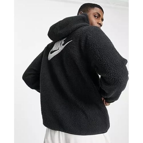 Nike Sport Essentials Sherpa Men's Hoodie Pullover (US, Alpha, Medium, Regular, Regular, Standard, Black 010)2