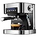 Ekspres do kawy One Touch, parowar do spieniania mleka, ekspres do cappuccino (czysta czerń | 20 barów ciśnienia | zbiornik 1,6 l | 850 W)