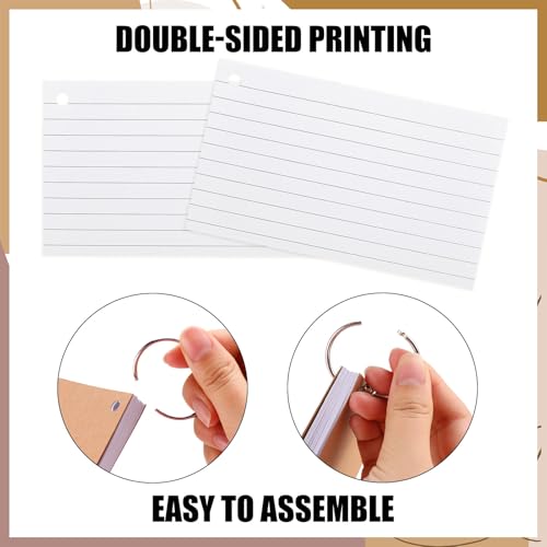 Tarjetas flash en blanco con rayas para un aprendizaje estructurado y móvil 3