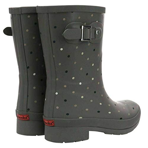 Image of Chooka Women's Waterproof Mid-Height Faux Fur Lined Pull-On Rain Boot | Ladies street style rubber boots, cozy plush interior, built for puddles, comfort insole, styled for every wet rainy day