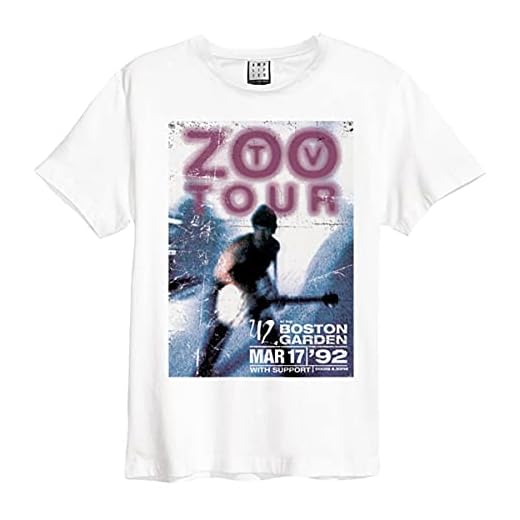Amplified U2 Zoo TV Tour Camiseta, blanco crema, XS