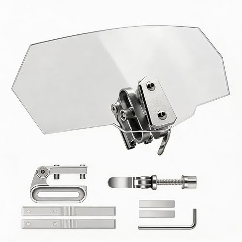 Déflecteur d'air universel transparent moto protection vent tourisme clipser