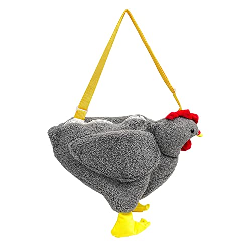menolana Bolsas Casual Pelúcia Bolsa Esposa, cinza