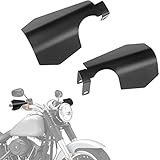 KEMIMOTO 1 Pair Motorcycle Handguards Coffin Cut Hand Guard Hand Shields Compatible with 2012-2024 2025 Softail Fat Bob Slim Sport Glide FL with Cable Clutch