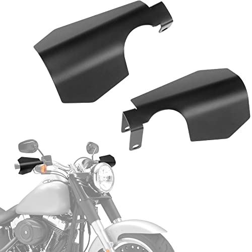KEMIMOTO 1 Pair Motorcycle Handguards Coffin Cut Hand Guard Hand Shields Compatible with 2012-2024 2025 Softail Fat Bob Slim Sport Glide FL with Cable Clutch