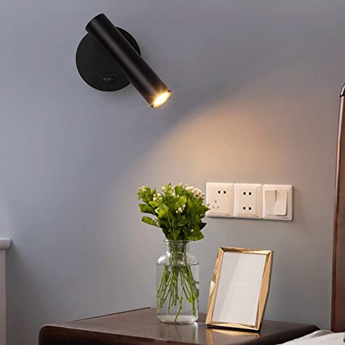 Lámpara de pared de lectura que evita molestar con su ángulo de iluminación de 3W 3