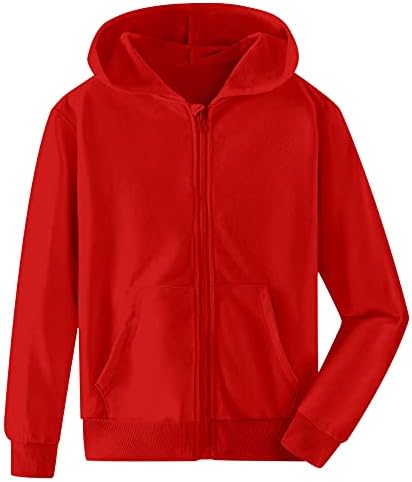 ACOCOPY Girls Boys Zip Up Hoodies Kids Cool Print Hooded Sweatshirt Long Sleeve Casual Jacket with Pockets 5-14 Years