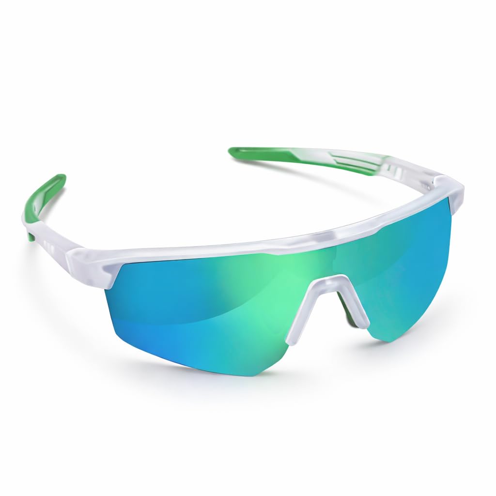 APEX GREEN WRAPAROUND POLARIZED UNISEX SPORTS SUNGLASSES-image-21