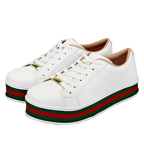 Tênis Sapatenis Flatform Casual Sola Alta Selten Branco 38, Branca
