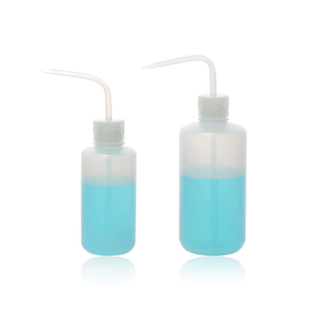 KENZIUM - Confezione 2 x Spruzzette di Sicurezza | Volume: 1 x 500 ml y 1 x 1000 ml | Plastica | Collo Stretto | Ideale per Laboratorio ed Educazione