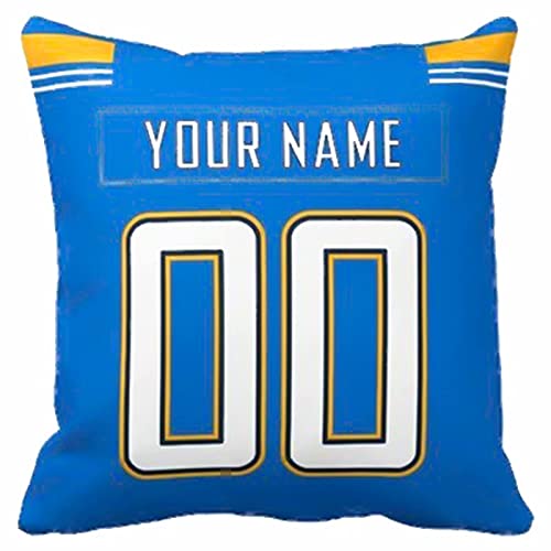 Image of ANTKING Los Angeles Throw Pillow with Custom Name and Number Personalized Gift for Men Women Boys