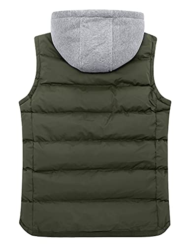 Image of ZSHOW Men's Puffer Vest Removable Hooded Vest Outdoor Winter Vest