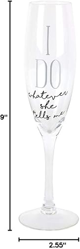 Miniatura 7 de Enesco Our Name is Mud I Do - Copas de vino con purpurina para boda, juego de 2 piezas, transparente