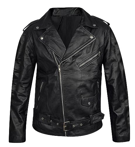 R'FAY Collection Men's Snake Gang S Logo Snake Patch Jughead Jones Cole Sprouse Black Faux Leather Jacket