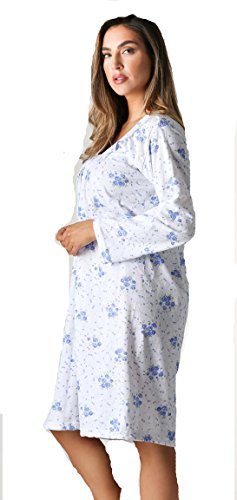 6085-1-L Just Love Nightgown / Women Sleepwear / Womans Pajamas,Blue,Large #TOP1