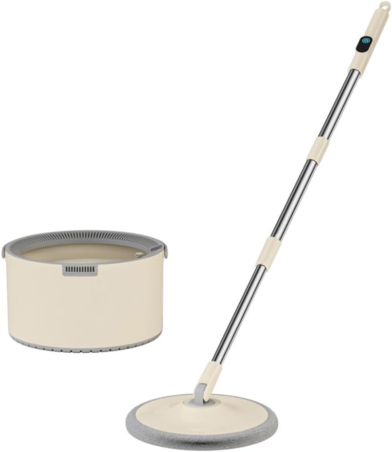 Clean and Dirty Separation Mop Bucket Set with Wireless Switch, Ultra-Fine Fiber Mop Cloth, Portable Drainage, Adjustable Stainless Steel Handle