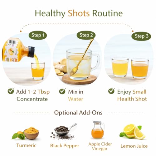 Jugo concentrado de Jengibre, Limón y Miel 8.5 Fl Oz miniatura 4