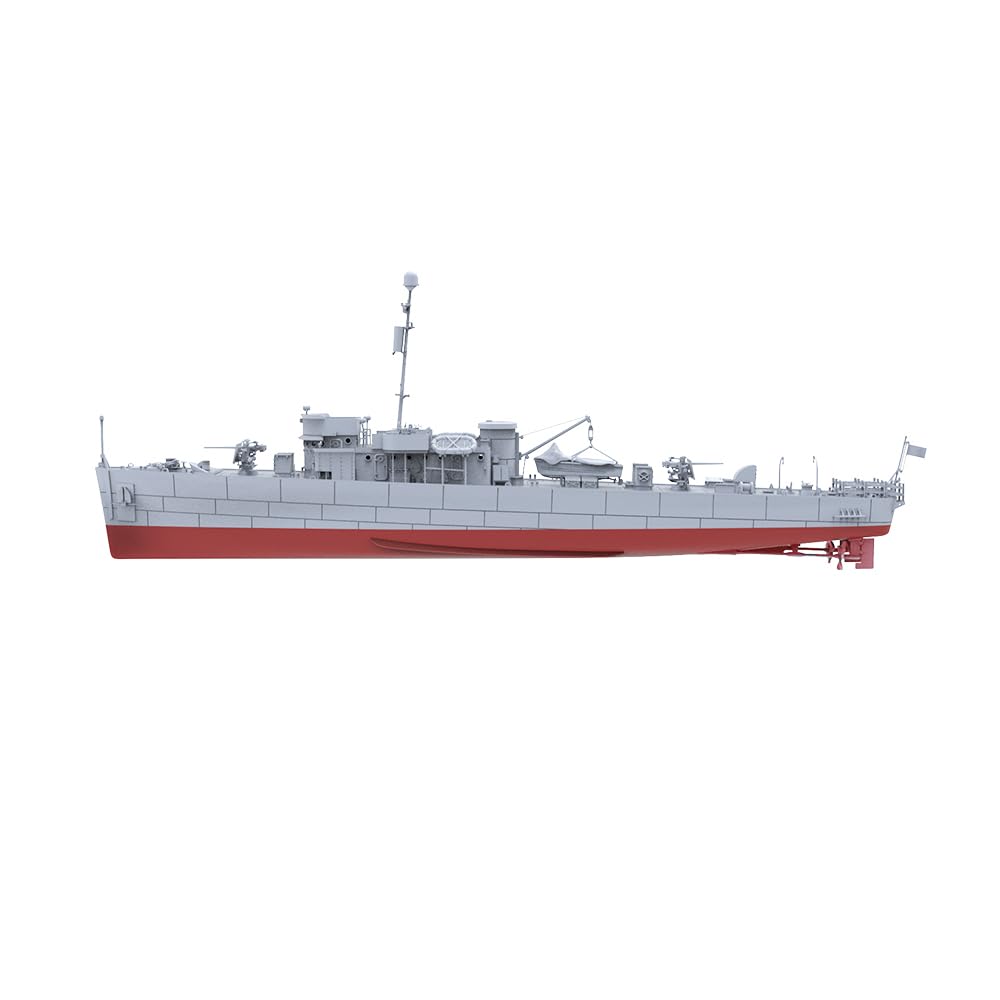 MRY-SFW SSC144599S-A 1/144 zestaw do budowy modelu wojskowego USS PC-461 klasa Carmi Sub-Chaser pełny kadłub segmentowy