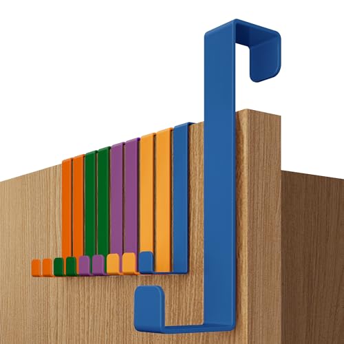 4smile Türhaken - 10er Set, Bunt - Edelstahl Türhaken zum Einhängen,...