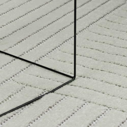 Tapis de salon vert 240x240 cm Palmeras en polyester haut de gamme - 7