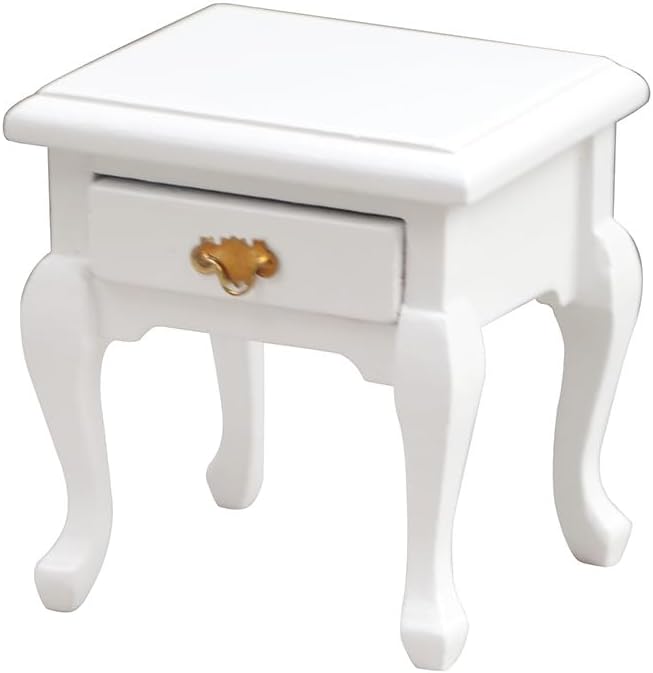 AirAds Dollhouse 1:12 Scale Dollhouse Miniature Iron Bed and Night Stand (Lot 2)