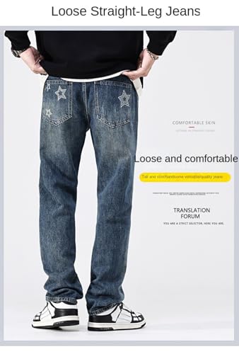 Jeans Pants Trousers Denim Retro Classic Men's Spring and Autumn Versatile Casual Wide Leg4