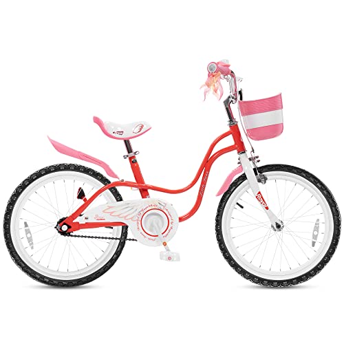 Image of Royalbaby Princess Girls Kids Bike 12 14 16 18 20 Inch Children Bicycle with Basket for Age 3-12 Years