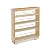 Rev-A-Shelf 448-BC-5C 5-Inch Base Cabinet Pullout Storage Organizer with Adjustable Wood Shelves and Chrome Rails