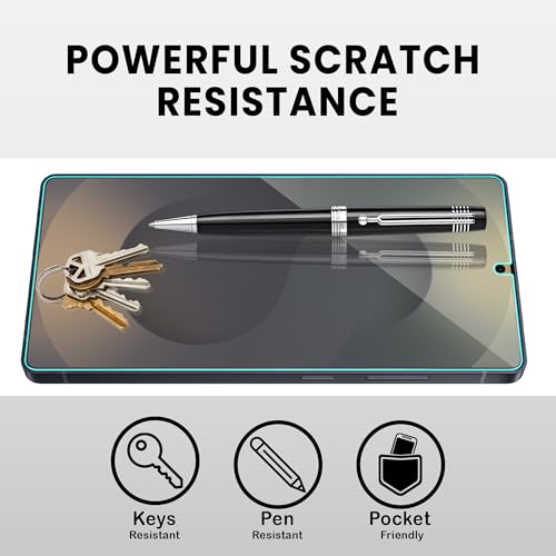 Image of ArmourPro Borderless Tempered Glass for Samsung Galaxy S25 Ultra, Pack of 2 Clear Screen Protector with Anti-Dust Speaker Mesh, 9H Anti-Scratch, HD Clarity, Case Friendly, Easy Installation Kit