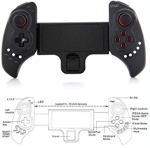 Dear, you Gamepad Bluetooth, controllore telescopico Wireless Gamepad, Joystick a Doppia modalità,1