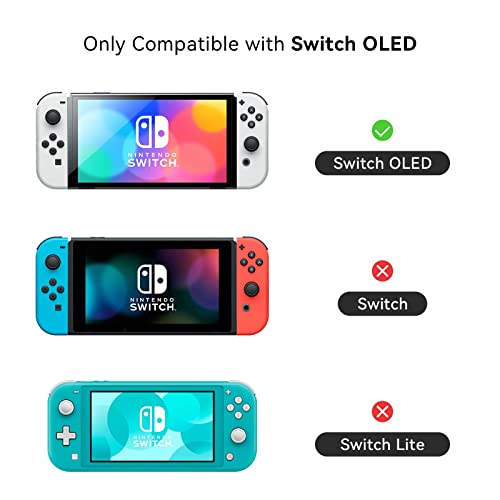 Geekshare Capa Protetora Capa Fina Compatível Com Nintendo Switch Oled E Joy Con - Absorção De Choqu