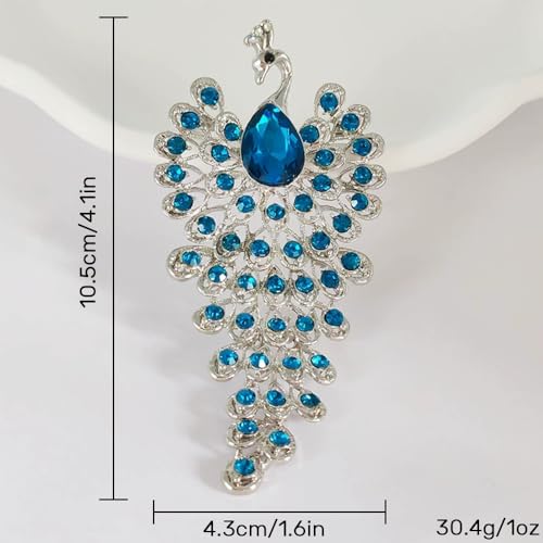 Image of Elegant Floral Brooch Pins for Women, Crystal Pearl Rhinestone CZ Flower Lapel Pin Wedding Party Exquisite Brooches and Pins for Women Ladies