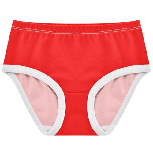 Joisal Red Little Girl Panties Toddler Girls Underwear Cotton Fun Print Undies Kids Briefs 2t