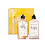 L'OCCITANE Fleurs de Cerisier (Cherry Blossom) Body Care Collection, Floral Scented Shower Gel & Body Lotion Duo, Premium & Clean Beauty Bath & Body Gift Set for All