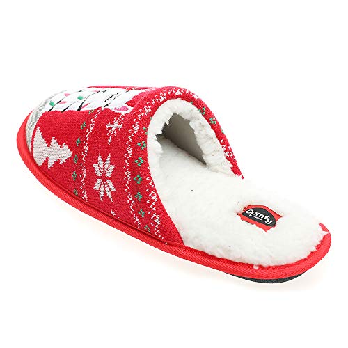 Unisex Flamingo Slippers Women's Fuzzy Plush Cozy Christmas House Shoes for Indoor Outdoor Man's Knitted Slippers3