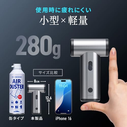 サンワダイレクト 電動エアダスター 200-CDADE001