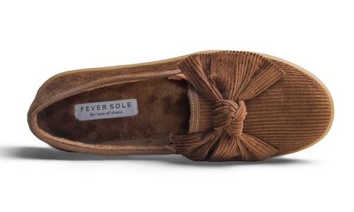 Image of FEVERSOLE Women's Casual Slip On Sneaker Fashion Bow Tie Loafer Flats