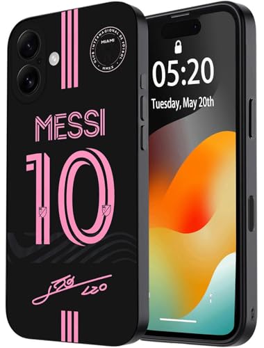 C0KC0IP ZERMU for iPhone 16 Case, Mess%i Inter Soccer Miam-i #10 Fashion Case Full Protection Soft...
